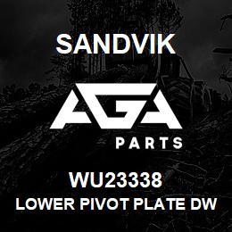 WU23338 Sandvik LOWER PIVOT PLATE DWG REV.3 | AGA Parts