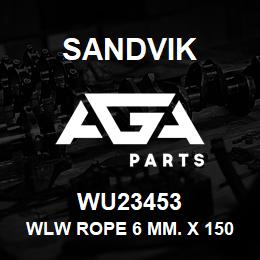 WU23453 Sandvik WLW ROPE 6 MM. X 1500M (7X7) REV | AGA Parts