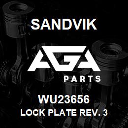 WU23656 Sandvik LOCK PLATE REV. 3 | AGA Parts