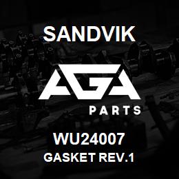 WU24007 Sandvik GASKET REV.1 | AGA Parts