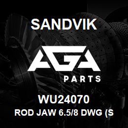 WU24070 Sandvik ROD JAW 6.5/8 DWG (SET) | AGA Parts