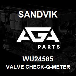 WU24585 Sandvik VALVE CHECK-Q-METER (MODIFIED) | AGA Parts