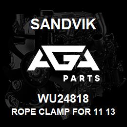 WU24818 Sandvik ROPE CLAMP FOR 11 13 14 MM. ROPE | AGA Parts