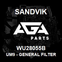 WU28055B Sandvik UM9 - GENERAL FILTER COVER | AGA Parts