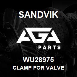 WU28975 Sandvik CLAMP FOR VALVE | AGA Parts