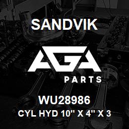 WU28986 Sandvik CYL HYD 10" X 4" X 3660 | AGA Parts