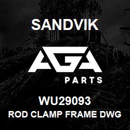 WU29093 Sandvik ROD CLAMP FRAME DWG REV.4 | AGA Parts