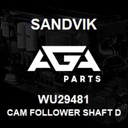 WU29481 Sandvik CAM FOLLOWER SHAFT DWG REV.4 | AGA Parts