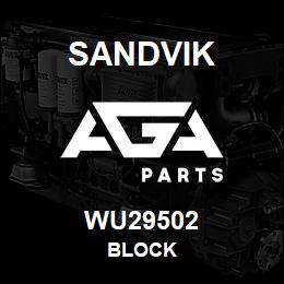 WU29502 Sandvik BLOCK | AGA Parts