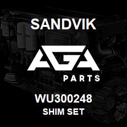 WU300248 Sandvik SHIM SET | AGA Parts