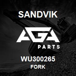 WU300265 Sandvik FORK | AGA Parts