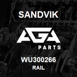 WU300266 Sandvik RAIL | AGA Parts