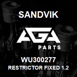 WU300277 Sandvik RESTRICTOR FIXED 1.25 X 5 | AGA Parts