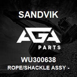 WU300638 Sandvik ROPE/SHACKLE ASSY - HOSE REEL 1000 | AGA Parts