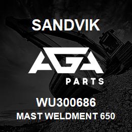 WU300686 Sandvik MAST WELDMENT 650 | AGA Parts