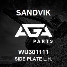 WU301111 Sandvik SIDE PLATE L.H. | AGA Parts