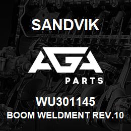 WU301145 Sandvik BOOM WELDMENT REV.10 | AGA Parts