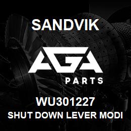 WU301227 Sandvik SHUT DOWN LEVER MODIFIED | AGA Parts