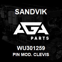 WU301259 Sandvik PIN MOD. CLEVIS | AGA Parts