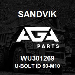 WU301269 Sandvik U-BOLT ID 60-M10 | AGA Parts