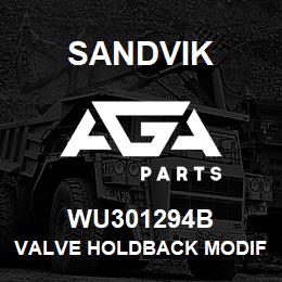 WU301294B Sandvik VALVE HOLDBACK MODIFIED | AGA Parts