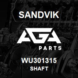 WU301315 Sandvik SHAFT | AGA Parts