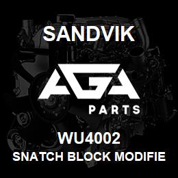 WU4002 Sandvik SNATCH BLOCK MODIFIED RB | AGA Parts