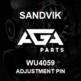 WU4059 Sandvik ADJUSTMENT PIN | AGA Parts