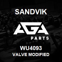 WU4093 Sandvik VALVE MODIFIED | AGA Parts