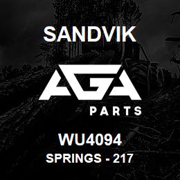 WU4094 Sandvik SPRINGS - 217 | AGA Parts