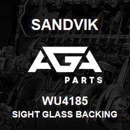 WU4185 Sandvik SIGHT GLASS BACKING PLATE REV. | AGA Parts