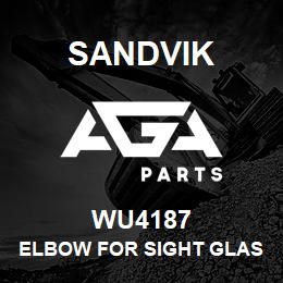 WU4187 Sandvik ELBOW FOR SIGHT GLASS | AGA Parts