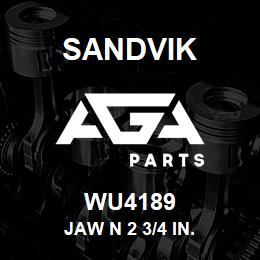 WU4189 Sandvik JAW N 2 3/4 IN. | AGA Parts