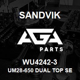 WU4242-3 Sandvik UM28-650 DUAL TOP SEAL 600/650 ROT H | AGA Parts