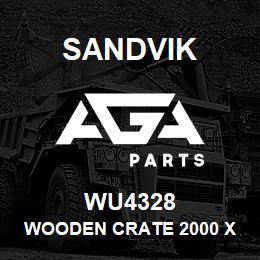 WU4328 Sandvik WOODEN CRATE 2000 X 390 X 720 MM. | AGA Parts