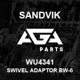 WU4341 Sandvik SWIVEL ADAPTOR BW-6 HOLE 100 SPIGOT | AGA Parts