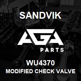 WU4370 Sandvik MODIFIED CHECK VALVE | AGA Parts