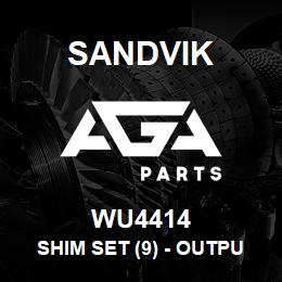 WU4414 Sandvik SHIM SET (9) - OUTPUT SHAFT | AGA Parts