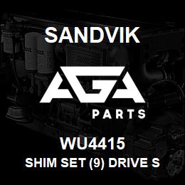 WU4415 Sandvik SHIM SET (9) DRIVE SHAFT | AGA Parts