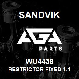 WU4438 Sandvik RESTRICTOR FIXED 1.1 X 4 | AGA Parts