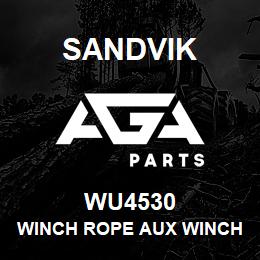 WU4530 Sandvik WINCH ROPE AUX WINCH | AGA Parts