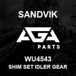 WU4543 Sandvik SHIM SET IDLER GEAR CAP | AGA Parts