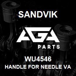 WU4546 Sandvik HANDLE FOR NEEDLE VALVE | AGA Parts