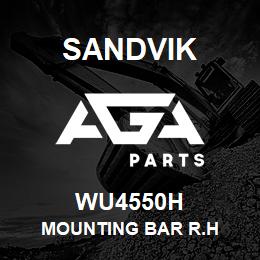 WU4550H Sandvik MOUNTING BAR R.H | AGA Parts