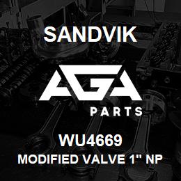 WU4669 Sandvik MODIFIED VALVE 1" NPT | AGA Parts