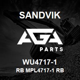 WU4717-1 Sandvik RB MPL4717-1 RB | AGA Parts