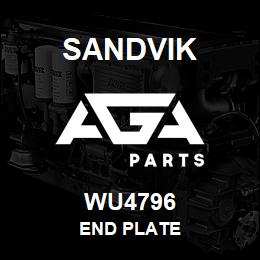 WU4796 Sandvik END PLATE | AGA Parts