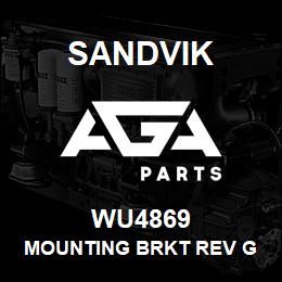 WU4869 Sandvik MOUNTING BRKT REV G | AGA Parts