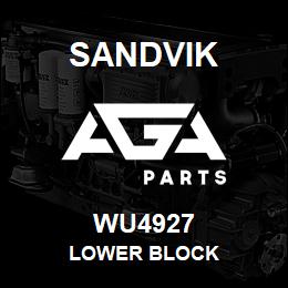 WU4927 Sandvik LOWER BLOCK | AGA Parts