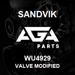 WU4929 Sandvik VALVE MODIFIED | AGA Parts